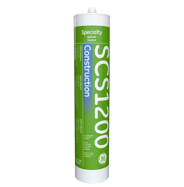 Img GE SCS 1200-R Silicone Sealant per 10 Oz Std Cart - Clear